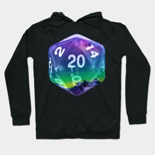 Nat20 Purple Green Blue Mountains Hoodie